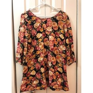 Floral shirt/dress